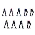 thumbnail image 3 of Ruiboury Pantalons de Patinage Pratique Haute Élasticité Réutilisables pour Enfants Violet/TP, 3 of 5