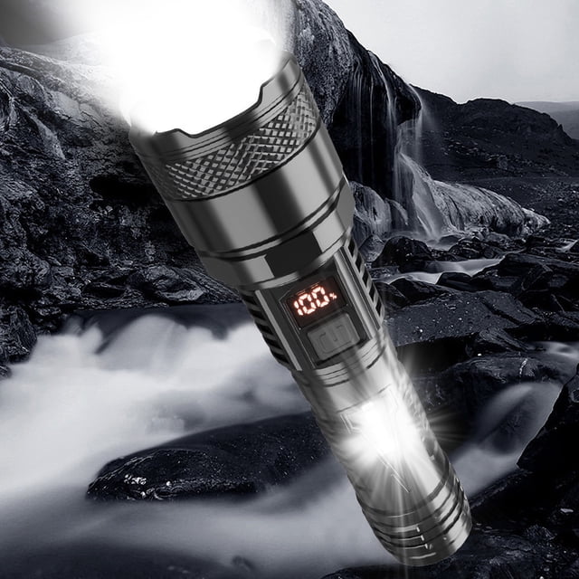 Mini LED Flashlight Rechargeable USB & Type-C | Outdoor Portable Strong COB Side Light | Long Range Brightness | Durable Lightweight Tool for Camping, Hiking, Emergency