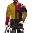 thumbnail image 3 of AMERTEER T-shirt Décontracté pour Hommes Impression Numérique 3D Col Rond Manches Longues, 3 of 6