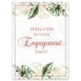 thumbnail image 1 of Darling Souvenir MADE WITH LOVE Tropical Leaves,WelcomeSignLarge Decorative PosterWelcomeTo Our Engagement Poster For Easel Party Collection- 18x12, 1 of 1