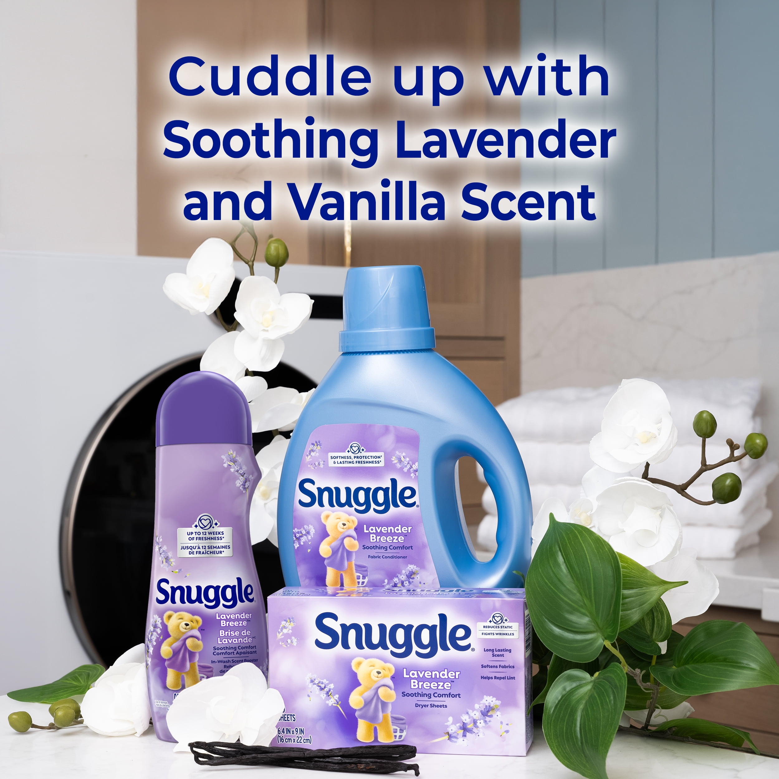 Assouplissant liquide Snuggle Brise de lavande Confort apaisant, 3,64 litres, 181 brassées