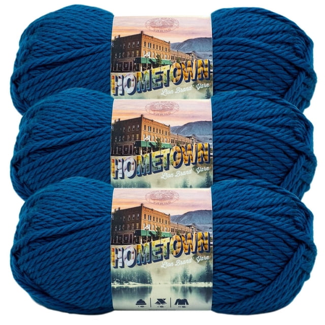 Lion Brand Hometown Yarn - Blue Sky