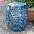 thumbnail image 2 of Bombay Drum Ceramic Garden Stool, 2 of 3