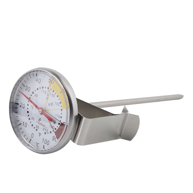 Heaveant Coffee Thermometer, Stainless Steel Probe Instant Thermometer Kitchen Food Meat Milk Coffee Pointer Thermometer