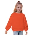 thumbnail image 4 of Penkiiy Chandail Molletonné à Enfiler 2 Pcs pour Tout-Petit Bébé, T-Shirts Actifs à Manches Longues à Col Rond pour Garçon Fille 7 Ans Orange, 4 of 8