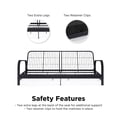 thumbnail image 2 of Futon en Métal de Mainstays en noir avec Matelas, 2 of 6