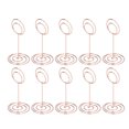 thumbnail image 3 of 10Pcs Table Number Holder Wedding Note Holder Circle Business Card Holder Ornaments Cute Shape Elegant Electroplating Charming, 3 of 8