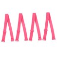 thumbnail image 1 of Women Adjustable 1.5cm Elastic Band Bra Straps 2 Pairs Pink for Fashion Use, 1 of 5