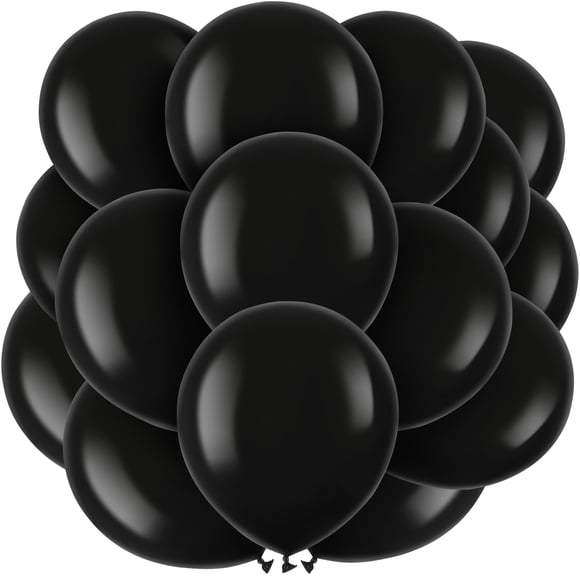 100pcs Black Balloons Black Party Decorations Festival Decorative Balloons for Wedding