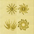 thumbnail image 1 of Ahgly Company Tapis d'Intérieur Lavable en Machine Carré Transitionnel Jaune Soleil, 4 Pieds Carré, 1 of 7