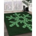 thumbnail image 3 of Ahgly Company Tapis d'Intérieur Lavable à la Machine, Carré, Transitionnel, Noir Nuit, Tapis de Zone, 3 Pieds Carré, 3 of 7