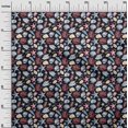 thumbnail image 3 of oneOone Silk Tabby Dark Wine Fabric Sea Shells Pattern Sewing Craft Projects Fabric Prints By Yard 42 Inch Wide, 3 of 4