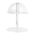 thumbnail image 2 of Transparent Acrylic Hat Display Rack with Adjustable Height - 3-Size Options for Baseball Caps, Cowboy Hats & Wigs - Clear or Black for Retail & Home Use, 2 of 5