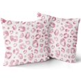 thumbnail image 2 of Pink Grey Leopard Print Pillow Covers 20X20 Inch Watercolor Gray White Cheetah Preppy Pillow Cases Animal Square Throw Pillow Case Set of 2 Home Decor for Sofa Living Room Bedroom Bed Cushion, 2 of 5