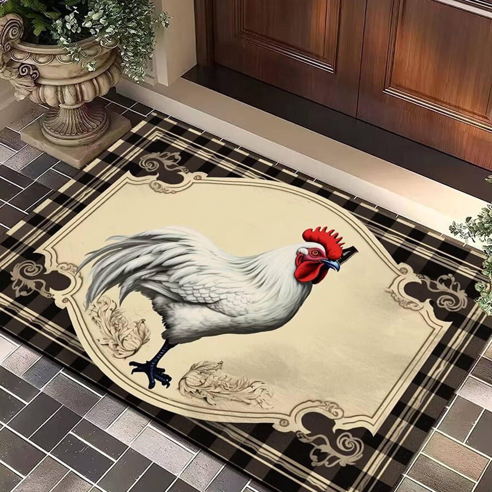 Bath Mat Super Absorbent Dry Rubber Backing Non Slip Washable Bathroom Floor Mats Shower Rug For In Front Of Bathtub ShowerRoom 16x24IN
