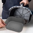 thumbnail image 4 of Dvkptbk Silicone Air Fryer Liners Reusable, 6.5x8.3 Inch Airfryer Liners Square Easy Cleaning Air Fryer Silicone Basket Air Fryer Accessories for Baking Cooking, 4 of 4