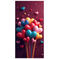 thumbnail image 1 of Heart Balloons Backdrop Background Wall Banner Valentines Day Party Decorations Romantic Celebration Event Decor Wedding Photography Prop, 1 of 4