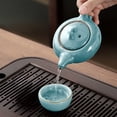 thumbnail image 2 of Cagogo Ice Crackle Glaze Ceramic Tea Set, Traditional Chinese Gongfu Teapot Set with 6 Cups, Handcrafted Crackle Glaze Teapot and Cups, Complete Ceramic Tea Set Gift Box for Home Office Tea, 2 of 6