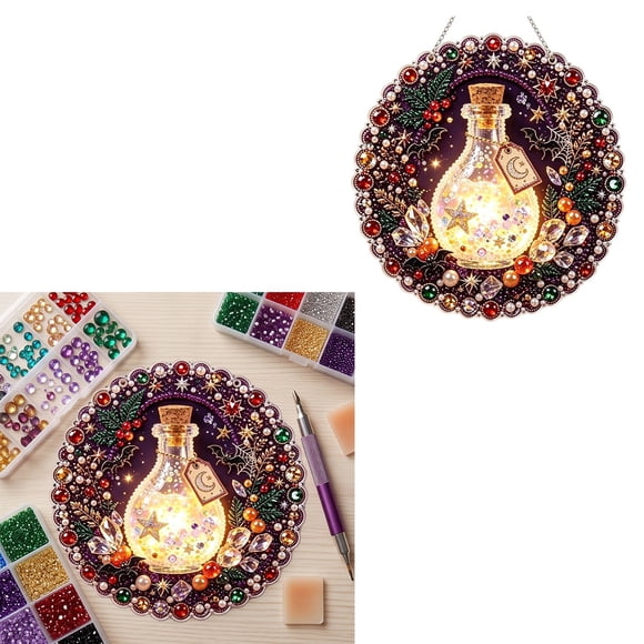 SIfdSeng Best Friend Christmas Gifts Halloween Painting For Adults And Kids Diy Beaded Art Halloween Craft Projects
