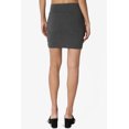 thumbnail image 3 of Jupe Tube Double Couche Taille Haute en Coton Extensible Basique pour Femmes, 3 of 7