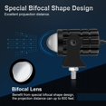 thumbnail image 2 of 1X LED Motorcycle Headlight Fog Light Driving Spot Lamp Yellow White Offroad ATV, 2 of 11