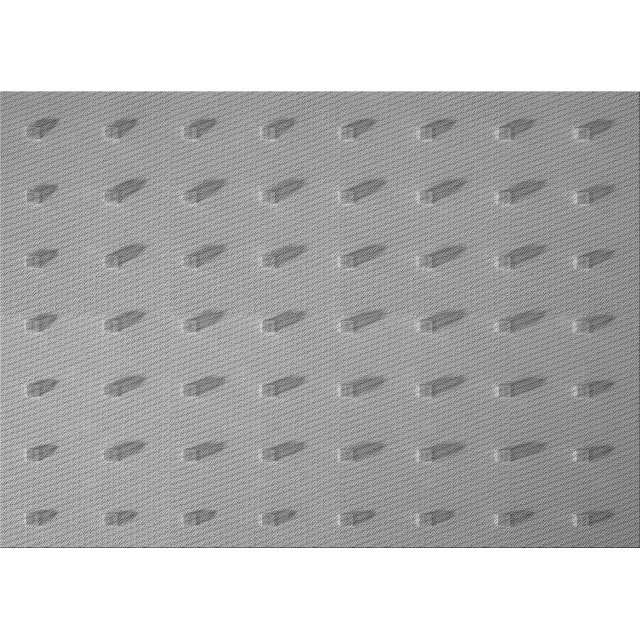 Ahgly Company Machine Washable Indoor Rectangle Transitional Gray Cloud Gray Area Rugs, 5' x 7'