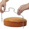 thumbnail image 2 of Niveleur de Gâteau à Fil Ajustable Coupe-Pâte à Pizza Outils en Acier Inoxydable, 2 of 3