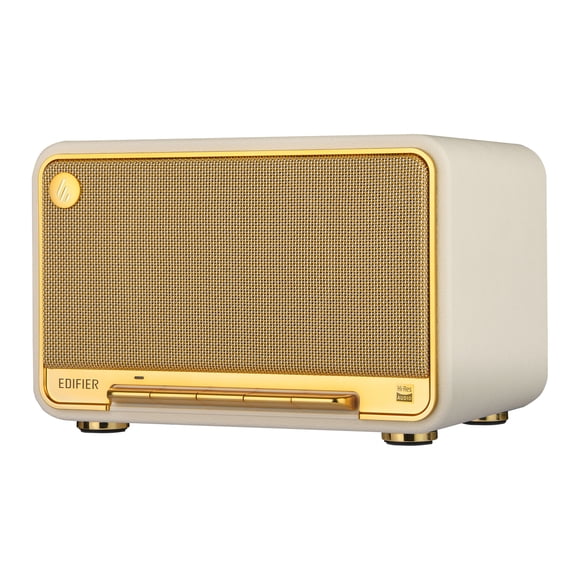Edifier D32 Haut-Parleur Bluetooth Sans Fil de Table, Système Audio Wi-Fi et Bluetooth 60 W RMS Compatible avec AirPlay2, Blanc