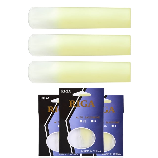 Yeacher RIGA 3 Pcs Anches de Saxophone Alto Sax Anche en Résine Accessoires pour Saxophone Force 2.5