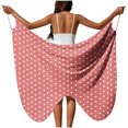 thumbnail image 1 of Sortie de Plage pour Femmes avec Sangle Ajustable, Fente Latérale Haute, Polyester Tissé Transparent, 1 Pce, 1 of 9