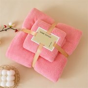 Bath Towel Set, EDHITNR Soft Absorbent 2 in 1 Bath Towel Face Towel, Premium Microfiber Wearable Travel Towels Quick Dry Machine Washable