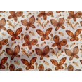 thumbnail image 4 of oneOone Cotton Cambric Rust Brown Fabric Insect & Floral Feather Sewing Craft Projects Fabric Prints By Yard 56 Inch Wide, 4 of 4