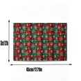thumbnail image 3 of Christmas Plaid Placemats Set Tartan Snowflake Table Mats Washable Stain Resistant for Dining Table Kitchen Holiday Party Decorations Winter Decor, 3 of 7