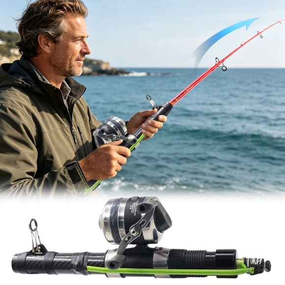 Tong 2026 Tige de Catapulte Portable Tige de Catapulte Moulinet Fusée Perche pour Pêcheurs en Plein Air Voyage