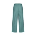 thumbnail image 5 of WEAIXIMIUNG Wide Leg Pants Women Plus Size Women Fashion High Waisted Wide Leg Pants Drawstring Elastic Trousers Comfy Straight Leg Long Pants with Pockets, 5 of 5