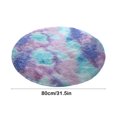 thumbnail image 3 of Hxlamzoo Fluffy Round Area Rug, Soft Tie Dye Rug, Shaggy Colorful Rug, for Bedroom, Living Room, Teen Dorm, Baby Nursery, 3 of 6