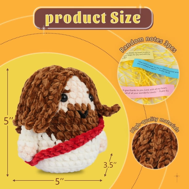 Mini Poupée Jésus En Peluche – Cadeau Chrétien, Soutien Émotionnel, Décoration De Foi – Offert En Porte-Bonheur – Pour Femme, Homme, Enfant