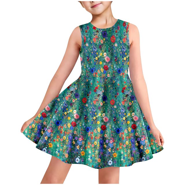 LOVZFMLL Robe Chemise à Manches Longues Unie pour Filles