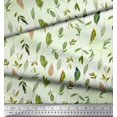 thumbnail image 3 of Soimoi Green Velvet Fabric Flower Leaves Decor Fabric Printed Yard 60 Inch Wide, 3 of 3