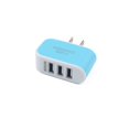 thumbnail image 1 of Universal Candy Color 3 USB Multi-Port Wall adapter ; Charger US Plug Wall Adapter Cube Block AC 110-220V 5V, 1 of 3