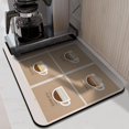 thumbnail image 2 of High-Quality Stain-Hiding Coffee Mat for Clean Countertop: Enhance Your Coffee Bar with this Absorbent Rubber-Backed Accessory, Perfect Dish Drying Spot - Fits Under Coffee Makers, 18x24 Inches, 2 of 7