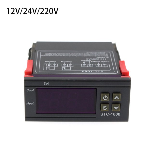Langgg Humidity Regulator Dual Display Wall-mounted Egg Incubator Cool Controller Home Supplies Temperature Controller Hygrometer 24V