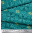 thumbnail image 2 of Soimoi Poly Georgette Fabric Filigree Damask Print Fabric by the Yard 42 Inch Wide, 2 of 3