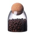 thumbnail image 1 of Bocal de Rangement Alimentaire en Verre, Contenant en Verre Hermétique, Bocal pour Bonbons, avec Boule en Liège, Bocal de Rangement pour Épices, Sucre, Café, Biscuits, 1 of 6