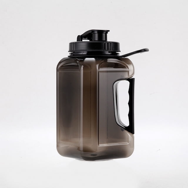 Wuztai Large Capacity Water Bottle, 2.4L Motivational Time Marker Sports Bottle, Leak-Proof BPA Free Reusable Water Jug for Gym Fitness Office Hiking