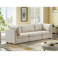 thumbnail image 4 of Meridian Furniture Jacob Sofa Modulaire en Velours Crème, 4 of 10