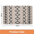 thumbnail image 2 of Experience Soft Luxury with our 20x32in Boho Bathroom Runner Rug - Non-Slip, Moroccan Geometric Design, Long Bath Mat, Soft and Machine Washable, Perfect for any Farmhouse Decor, 2 of 5