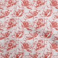 thumbnail image 1 of oneOone Polyester Spandex Red Fabric Floral Craft Projects Decor Fabric Printed By The Yard 56 Inch Wide, 1 of 4