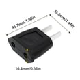 thumbnail image 2 of MKHSQHDG Today's Deals Socket Plug Adapter Europe Eu to Us Travel Charge, 2 of 2