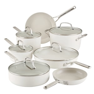 KitchenAid Ensemble d'articles de cuisine en céramique anodisée, 12-pieces